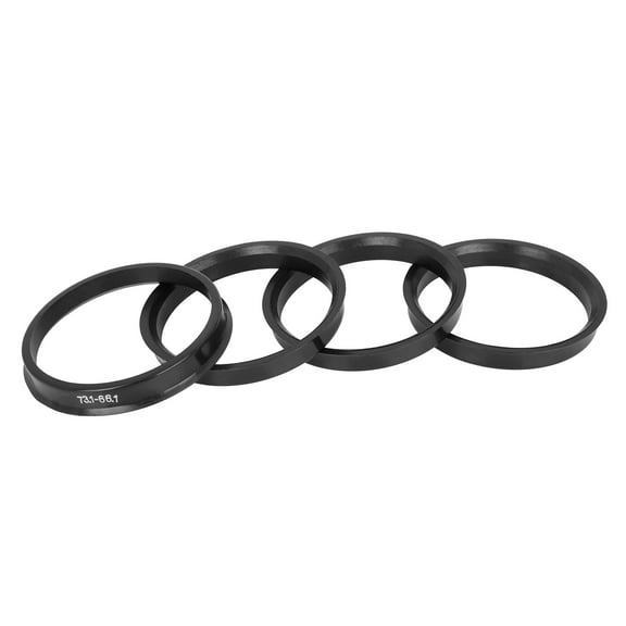 Unique Bargains 4pcs Plastic 73.1mm to 66.1mm Car Hub Centric Rings Wheel Spacer