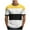 Yellow, variant on Cmfcve Striped Men's Tops Crew Neck Comfortable Outdoor Blouse Oversize Vintage Workout Shirts
