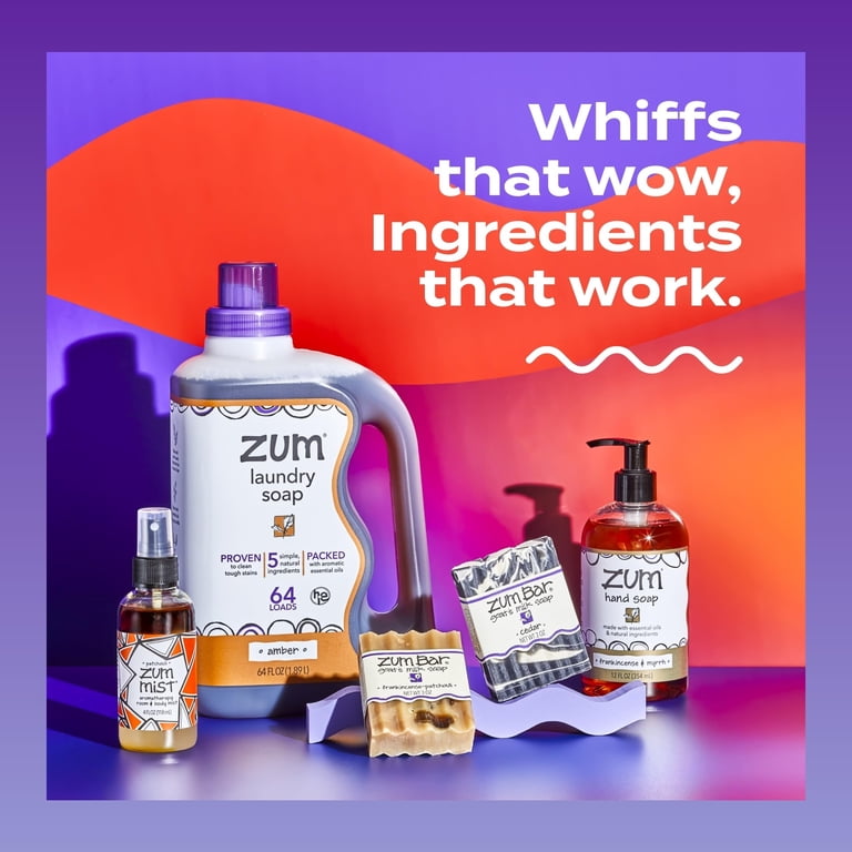 ZUM, Laundry Soap, 64 fl oz, Wash Up to 64 Loads, Liquid Plant