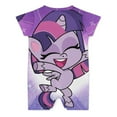 thumbnail image 2 of My Lit-tle Pony Baby Boy Girl Short Sleeve Romper Clothing Set Print Cartoon Baby Summer One Piece Jumpsuit, 2 of 8