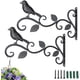 thumbnail image 1 of Rawiri 2 Piezas Soportes de Pared de Hierro Forjado, Soporte de Gancho para Plantas, Soporte de Pared para Linterna, Soporte para Plantas de Pared de Balcón, para Comederos de Pájaros, Jardineras, 1 of 6