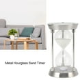 thumbnail image 4 of Metal Hourglass Sand Timer Decorative Vintage High Glossy Sand Replaceable Sandglass Clock, 4 of 5