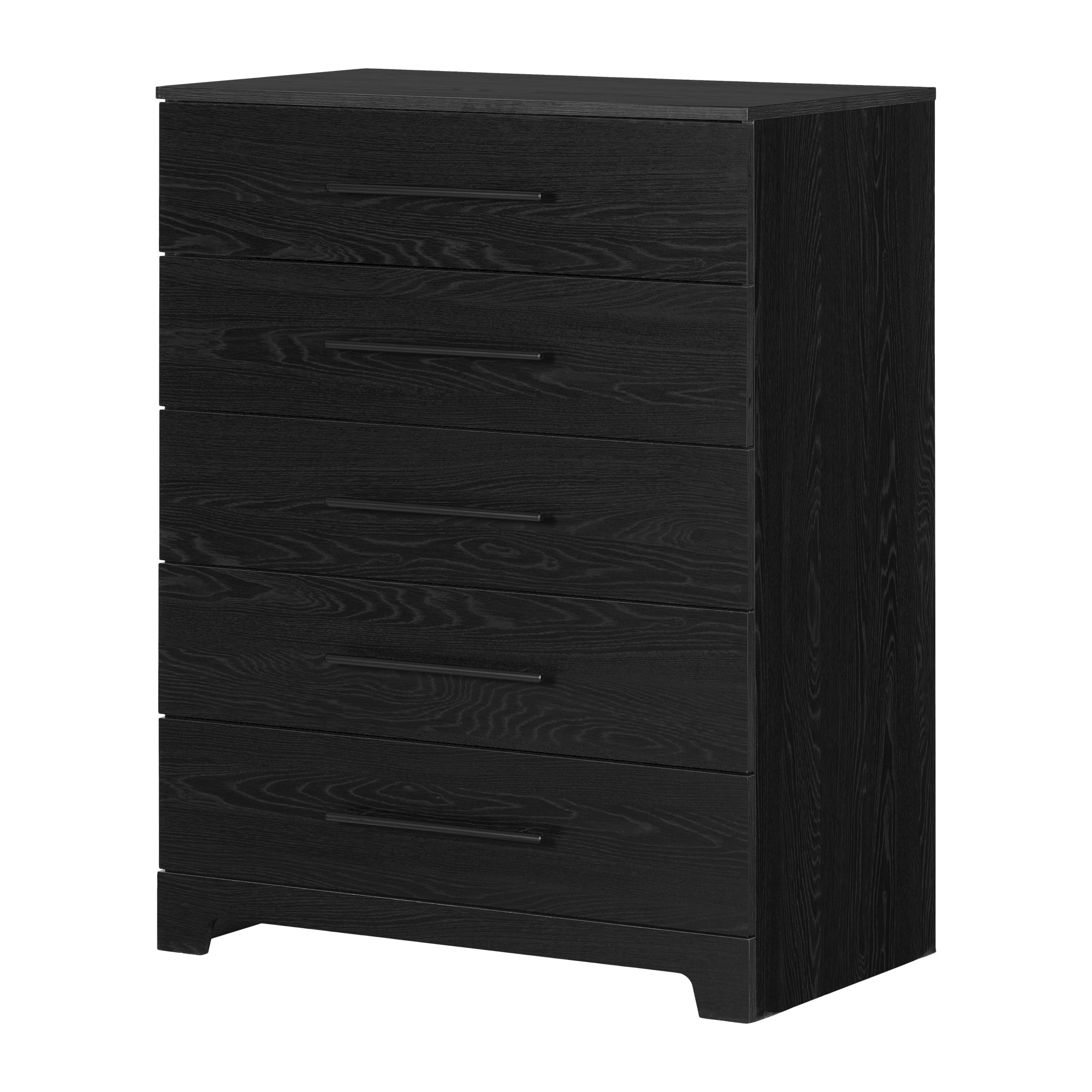 South Shore Primo 5-Drawer Chest for Adult, in Black Oak