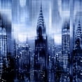 thumbnail image 2 of Carrigan, Kate 12x12 Gold Ornate Wood Framed with Double Matting Museum Art Print Titled - NYC - Reflections in Blue I, 2 of 4