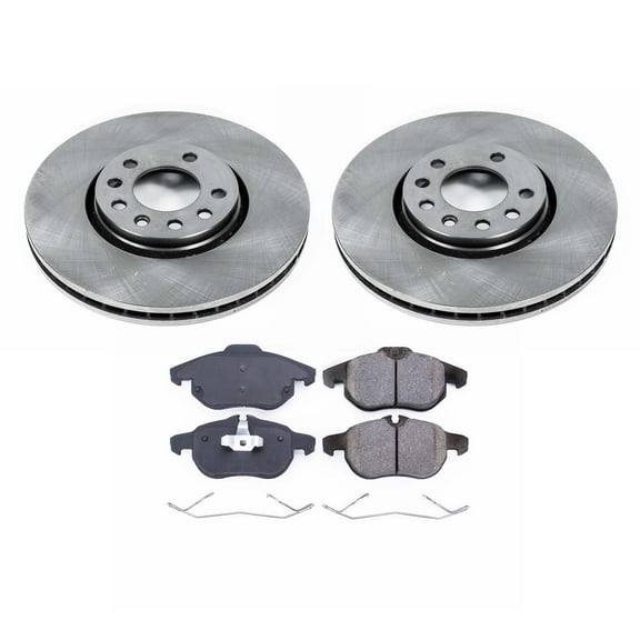 Ultimate Brakes Front Ceramic Brake Pad and Rotor Kit with Hardware WM80940