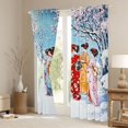 thumbnail image 3 of Homewish Japanese Ukiyo-E Black Out Curtains,Japan Geisha Girl Curtains Pack of 2 (42x63 Each),Pink Cherry Blossom Bedroom Curtains For Kids,Microfiber Bedroom Decor, 3 of 6
