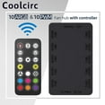 thumbnail image 2 of 10 Port Cooling Fan Hub 5V 3Pin ARGB Controller with Magnetic Suction Computer Case Lighting 12V 4Pin PWM Fans Splitter for PC WHITE, 2 of 6