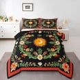thumbnail image 1 of Erosebridal Bohemian Floral Comforter Sets Queen Size For Teen,Sun Moon Bedding Queen Comforter Set,Lightweight Reversible Bedding Sets Queen with Comforter,Boho Room Decorative, 1 of 8
