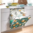 thumbnail image 2 of Yayeee Magnetic Dishwasher Cover for The Front Decoration Home Kitchen Machine Sticker Protector, Orange Leaves, 2 of 6