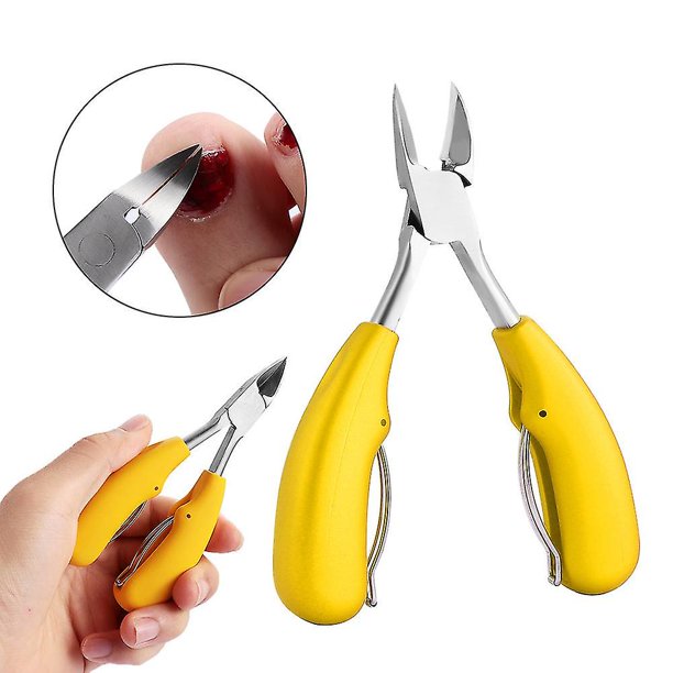 Cortaúñas de grado médico, cortaúñas, cortaúñas para uñas gruesas, amarillo
