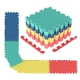 thumbnail image 1 of Gymax 36 Pack Interlocking EVA Foam Floor Tiles 2/5 Inch Thick Puzzle Exercise Mats Multicolor, 1 of 10
