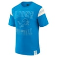 thumbnail image 2 of Men's Darius Rucker Collection by Fanatics  Blue Detroit Lions Football Stripe Sleeve T-Shirt, 2 of 6
