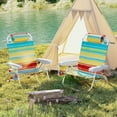 thumbnail image 3 of Patiojoy 1PC Backpack Beach Chair Foldable 5-Position Lay Flat Lounge Chair Multicolor, 3 of 10
