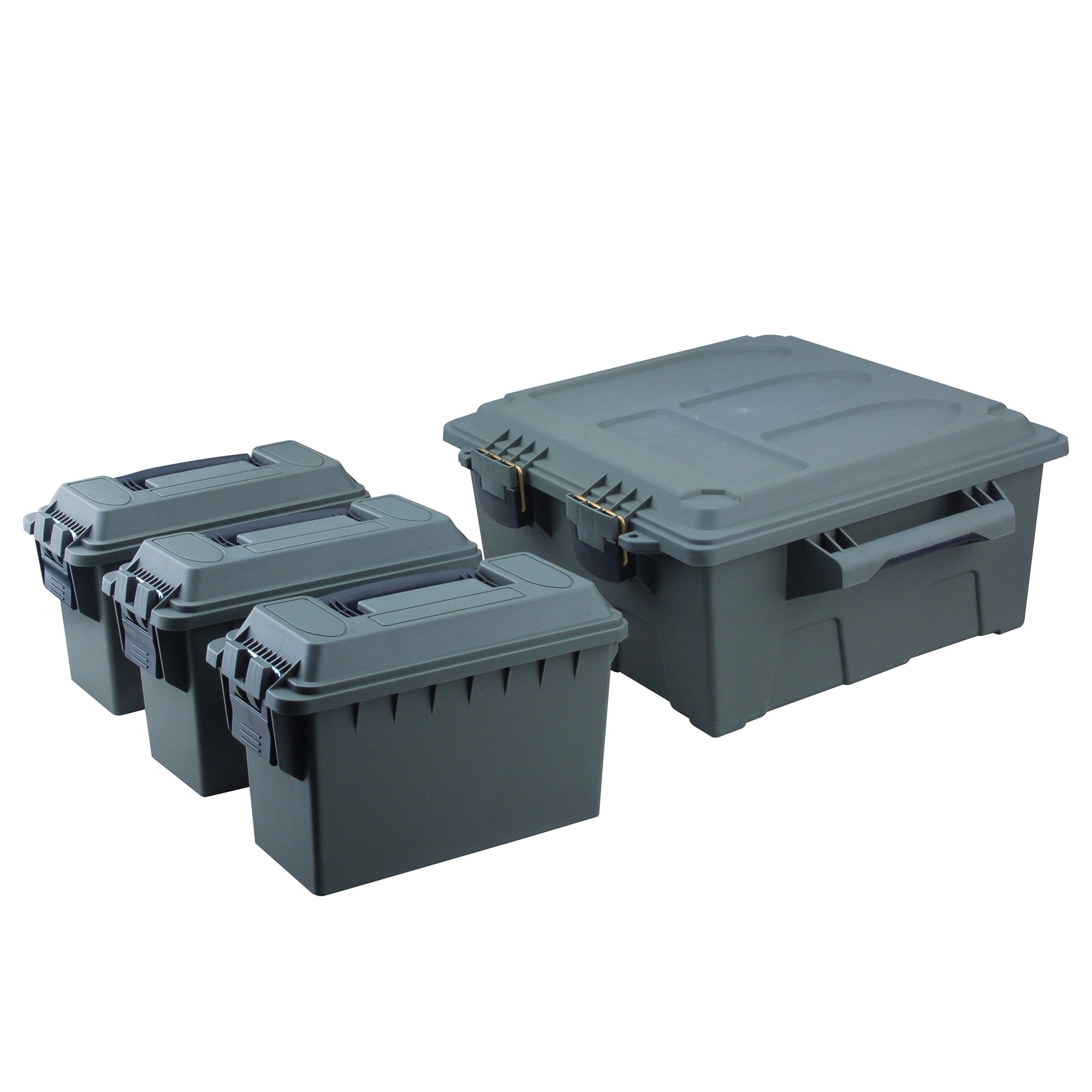 High Desert Large Ammo Crate Utility Box with 3pc .30 Cal Ammo Boxes