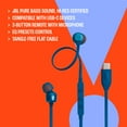 thumbnail image 5 of JBL Tune 310C USB - In-ear headphones with Hi-Res Audio support and JBL Pure Bass Sound, USB-C connectivity, 3-button remote with microphone and EQ presets control - Black, 5 of 16