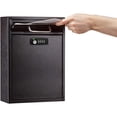 thumbnail image 2 of AdirOffice Steel Wall Mountable Large Mail/File Box w/Key & Combination Lock, Black, 2 of 3