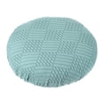 thumbnail image 1 of Funda de taburete redondo Uxcell, fundas elásticas para taburetes, funda de cojín de taburete lavable, funda elástica para asiento de silla de taburete color azul claro 14"-18", 1 of 7