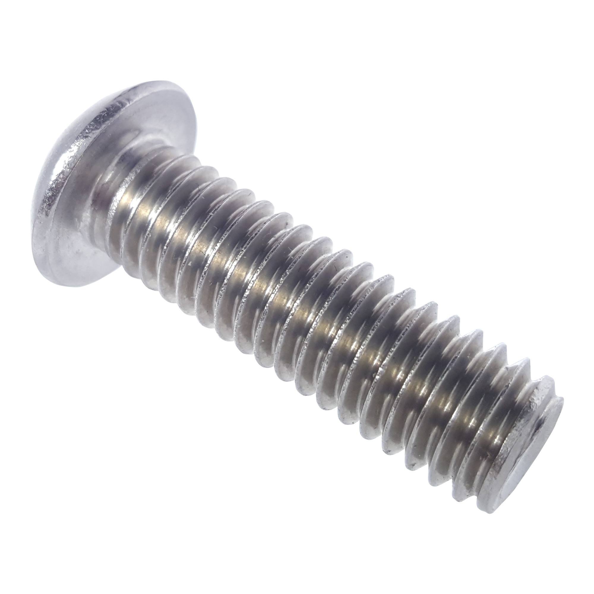 Fastenere Button Head Socket Cap Screws - M3-0.50 x 10MM (2500-pack) Stainless Steel 18-8, Full Thread, Plain Finish, Flat Point, ISO 7380 Metric Screw Set, Easy to Install w/ Allen Hex Socket Drive