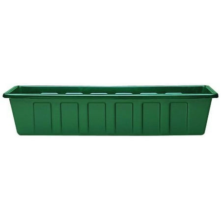 Novelty Polypro Plastic Hunter Green Flower Box Planter, 30 Inch