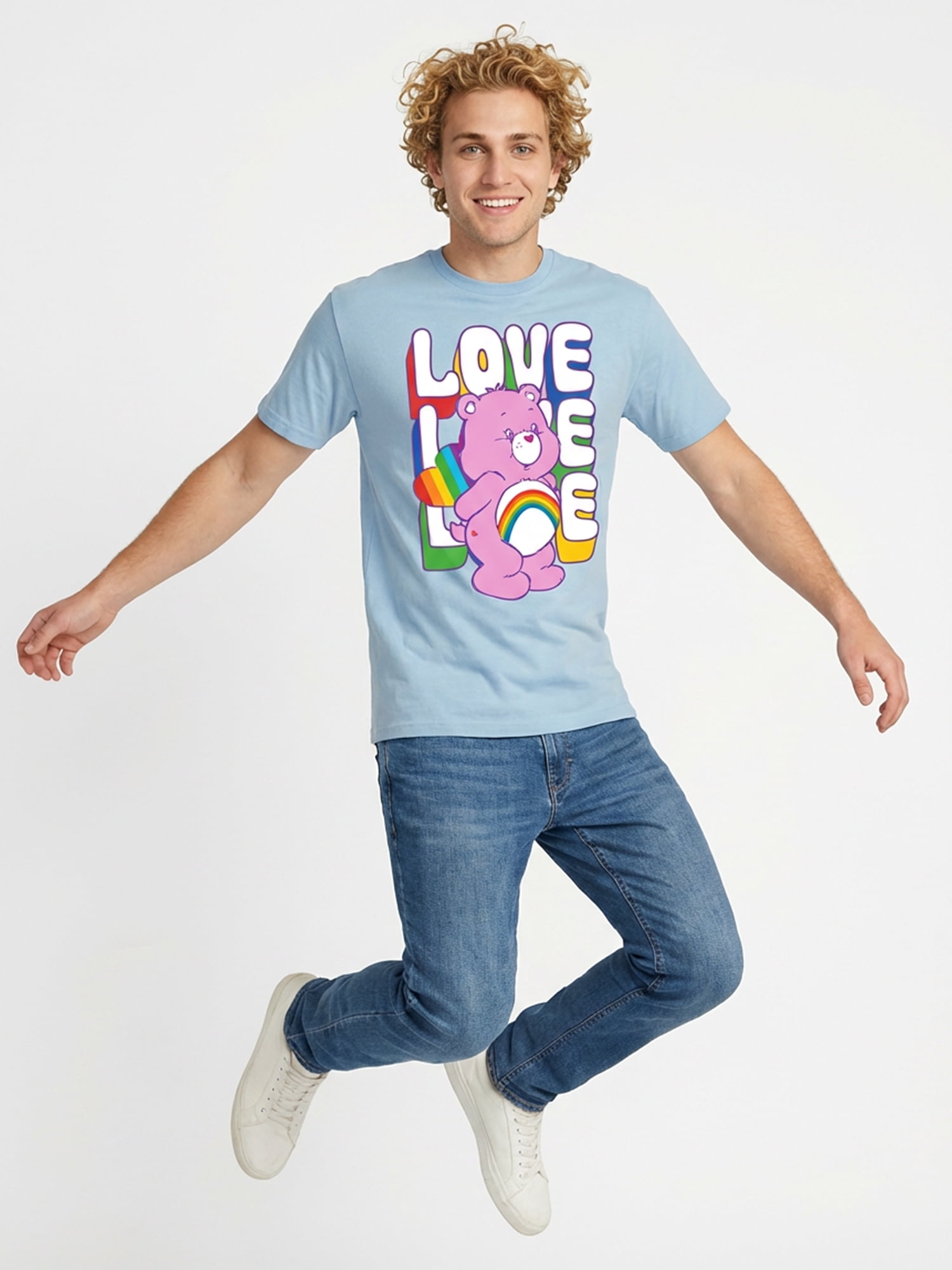 Care Bears, Men's & Big Men's Pride Graphic Tee, Love, Sizes S-3XL