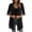 Black&060529P, variant on Shrug for Women Chiffon Open Front Long Short Sleeve Cardigan Soft Lightweight Sun Protection Casual Sheer Womens Shawl Red S