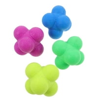OUNONA Assorted Color Tpr Reaction Balls Versatile Size for Sports Training 4Pcs