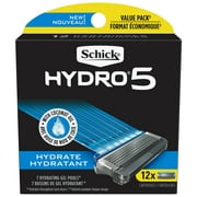 Schick Hydro 5 Sense Hydrate Men's Razor Blade Refills, 12 ct