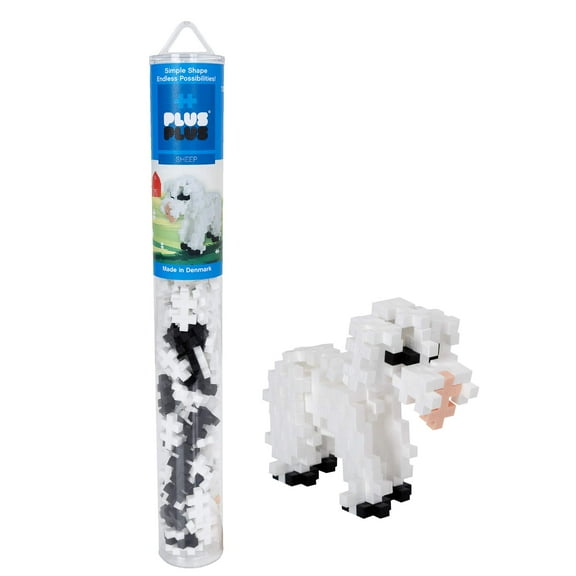 Plus-Plus 300.4119 Sheep Tube Mix (100 pcs), Multi-Colour, Standard