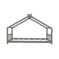 thumbnail image 6 of Bed Frame Twin Size House Bed Wood Bed, Gray(OLD SKU:WF282521AAE), 6 of 8