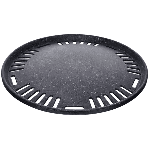 Round Non-Stick BBQ Grill Pan Korean Style Charcoal Smokeless Portable Easy