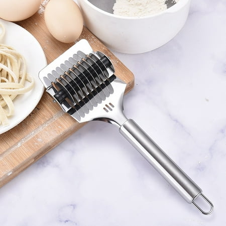 

Kitchen Stainless Pasta Noodle Maker Machine Roller Docker Dough Cutter Tool