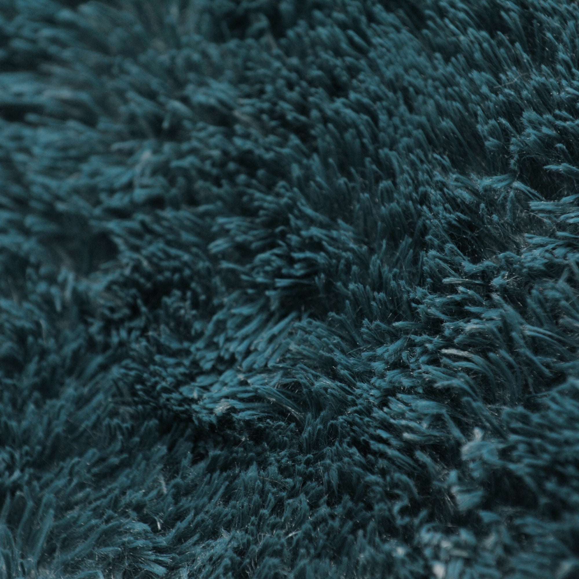 Home Soft Things Shaggy Throw & Pillow Cover 3 Piece Combo - Teal - 60" x 80"/20" x 20"
