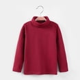 thumbnail image 1 of LNGOOR Nouveau 2021 Automne Hiver Garçons Filles Mode T-shirt Uni Manches Longues Col Rond Chaud Décontracté, 1 of 7