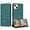 Darkgreen, variant on for iPhone 13 Mini Phone Case Wallet, Embossed Cute Cat Pattern Purse Case Women Girls Wrist Strap [Card Cash Slots] [Flip Kickstand] PU Leather Protection Cover for iPhone 13 Mini, Purple