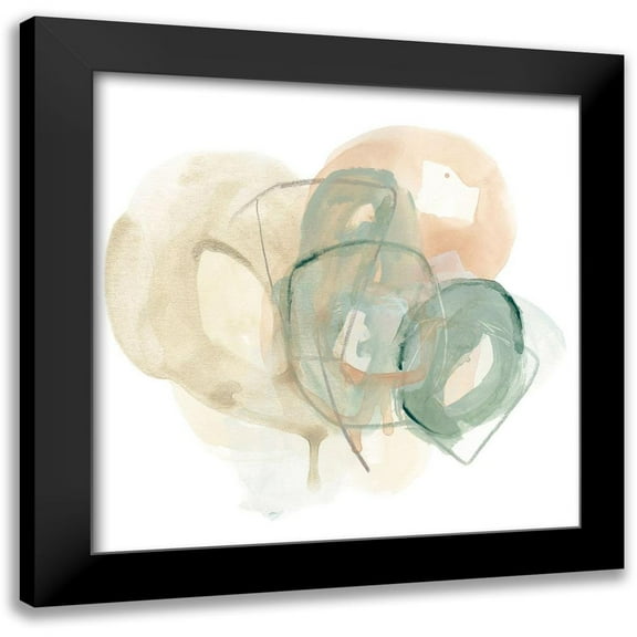 Vess, June Erica 12x12 Black Modern Framed Museum Art Print Titled - Pastel Theorem III