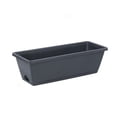 thumbnail image 1 of Nvzi 1 pieza de maceta de plástico gris oscuro gruesa y perezosa para plantar flores en el balcón del hogar, maceta grande rectangular de resina larga de 43 * 15 * 19 cm, 1 of 5