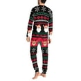 thumbnail image 4 of Renewold Christmas Family Pajamas Reindeer Snowflake Top and Pants for Vacation/Sport Lightweight Men Outfits Size XL 2 Pieces Snug-Fit Pullover Sweatsuit, 4 of 5