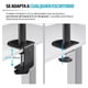 thumbnail image 4 of Brazos Soporte Hidráulico MORNWELL Negro Ajuste Ergonómico para Monitor de 17 a 32 Pulgadas, 4 of 7