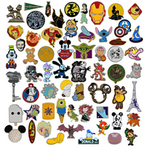 Disney Pins 40 Assorted Pin Trading Lot