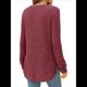 thumbnail image 4 of Suéteres de Moda para Mujer, Tops de Larga, Ropa de Otoño, Camisetas y Blusas de Moda. Vino Tinto L, 4 of 6