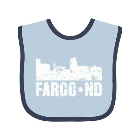 

Inktastic Fargo Skyline Grunge Gift Baby Boy or Baby Girl Bib