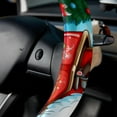thumbnail image 5 of Christmas sled 14.5 Inch Printing PVC Leather Car Wheel Cover Steering Wheel Cover Auto Accessories, 5 of 6