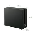 thumbnail image 3 of Yamazaki Home Rolling Cable Management Box, Black, Steel, Wheels, Minimal Assembly, 3 of 7