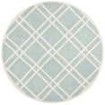 thumbnail image 2 of SAFAVIEH Chatham Gary Geometric Wool Area Rug, Gray/Ivory, 7' x 7' Round, 2 of 10