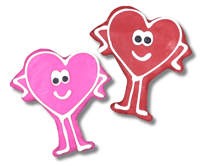 Tail Bangers Valentine's Day Peanut Butter & Honey Assorted Crunchy Dog Treats, 18 count