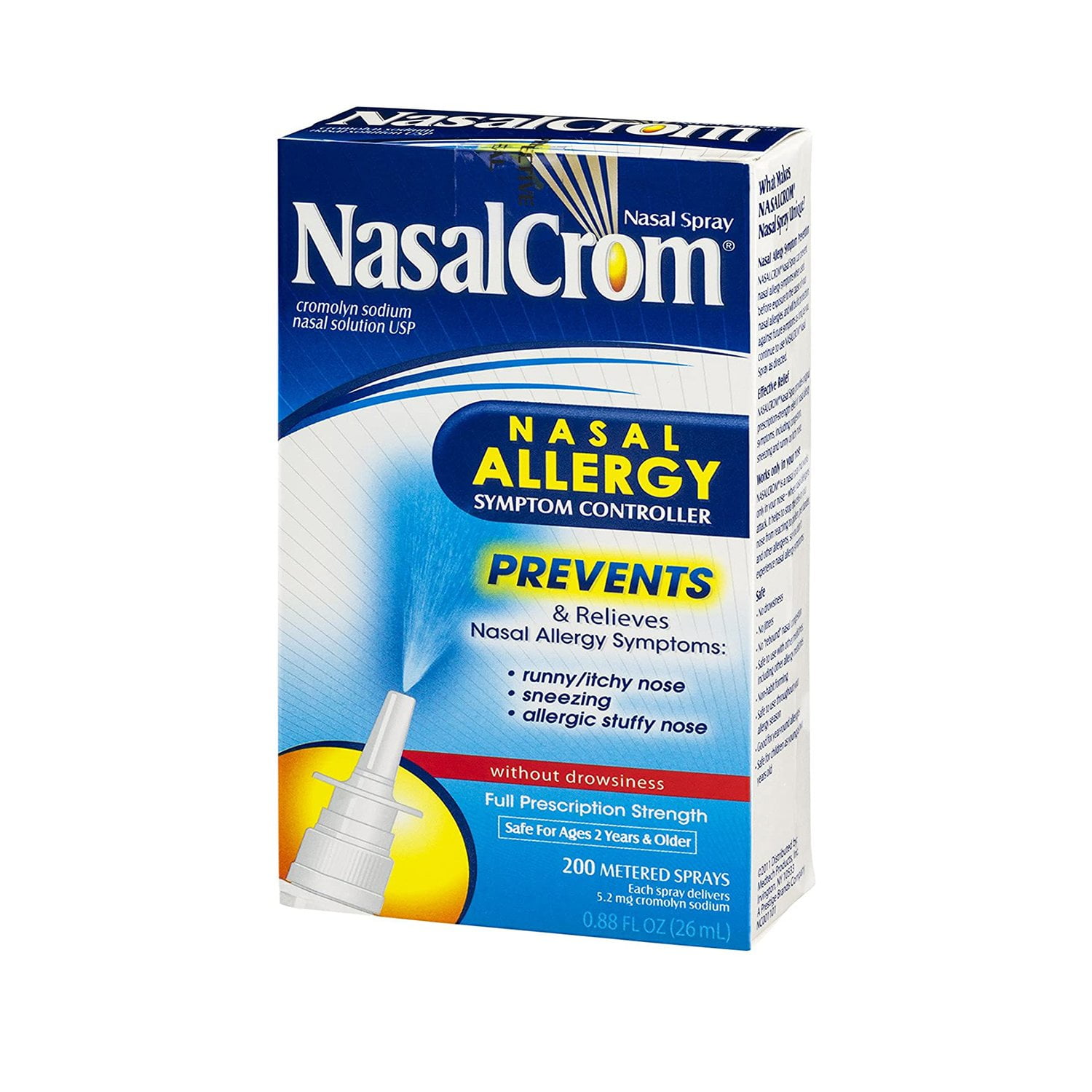 NasalCrom Symptom Controller Prevents & Relieves Allergies 0.88 oz, 3-Pack