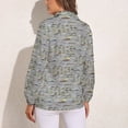 thumbnail image 2 of North America Freshwater Fish Group Long Sleeve Blouse Woman Streetwear Casual Shirts Summer Oversize Woman Streetwear Clothing Birthday Present, 2 of 7