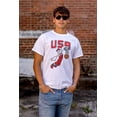 thumbnail image 4 of Popeye USA Basketball Dunk Cartoon Men's Graphic T Shirt Tees Brisco Brands S, 4 of 5
