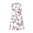 thumbnail image 5 of Erwazi Summer Dresses for Women Print V Neck Sleeveless Midi Dress A-Line Trendy Classic Daily Casual Dresses with Pocket, 5 of 6