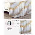 thumbnail image 3 of Marble Grey Bed Skirt Cal King Size, Gold Texture Modern Crack Scenery Wrap Around Bed Skirting with Adjustable Elastic Strap, Dust Ruffled Pleated Bedskirts 16 Inch Drop for Bedroom Cal King Beds, 3 of 9